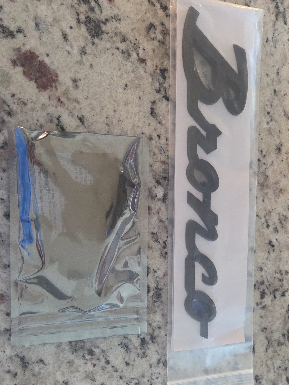 Ford Bronco Script Emblem Sticker in Black
